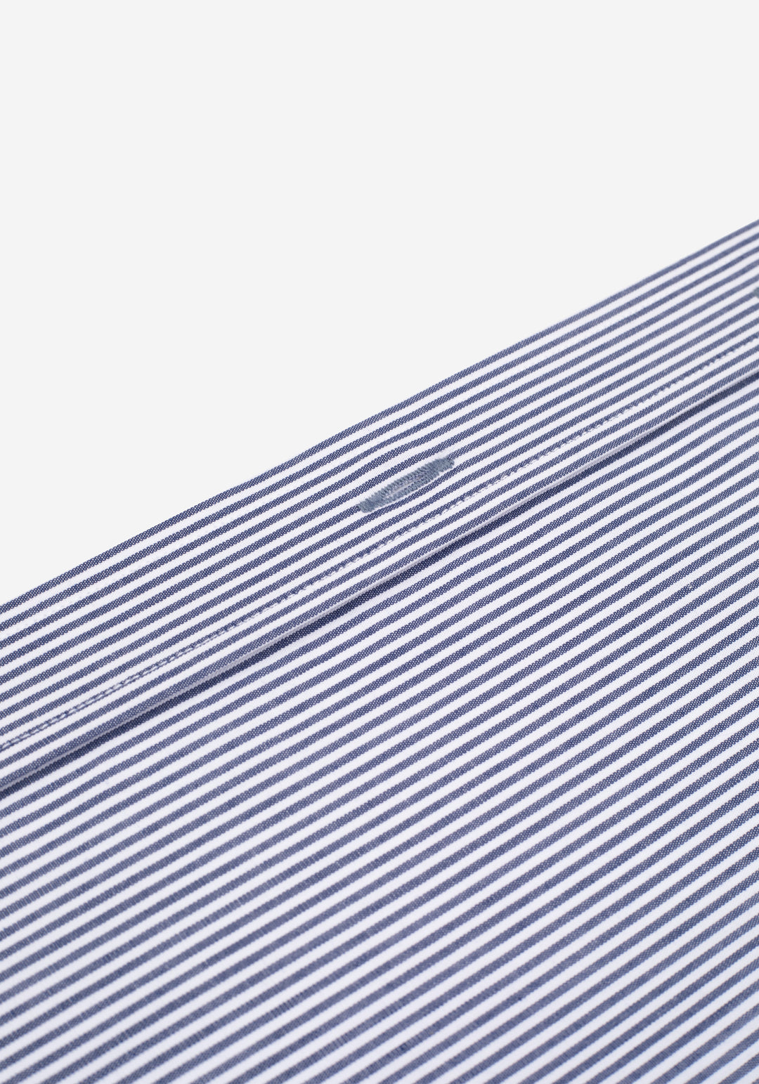 Crisp Navy Stripe Cotton Lycra Shirt