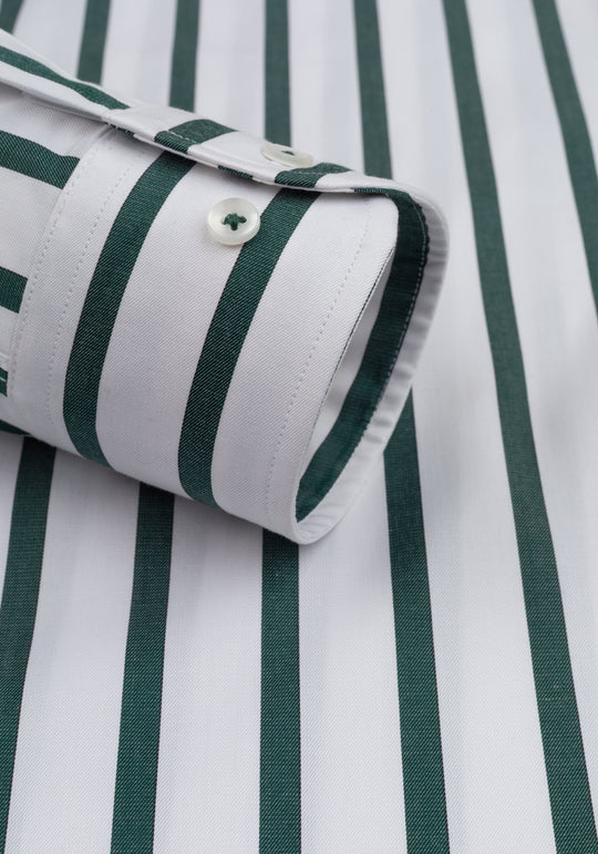 Ivy Green Stripe Signature Twill Shirt