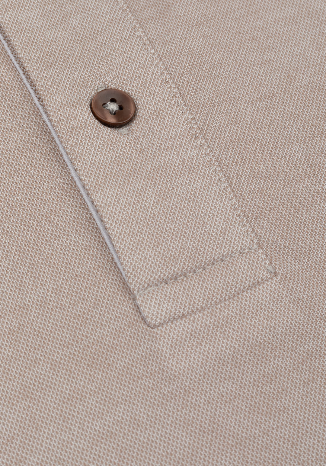 Dull Beige Cotton Polo Shirt