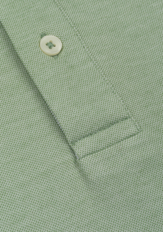 Verdant Green Cotton Polo Shirt