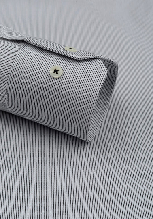 Slate Black Stripe Signature Twill Shirt