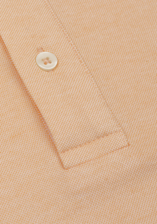 Peach Orange Cotton Polo Shirt