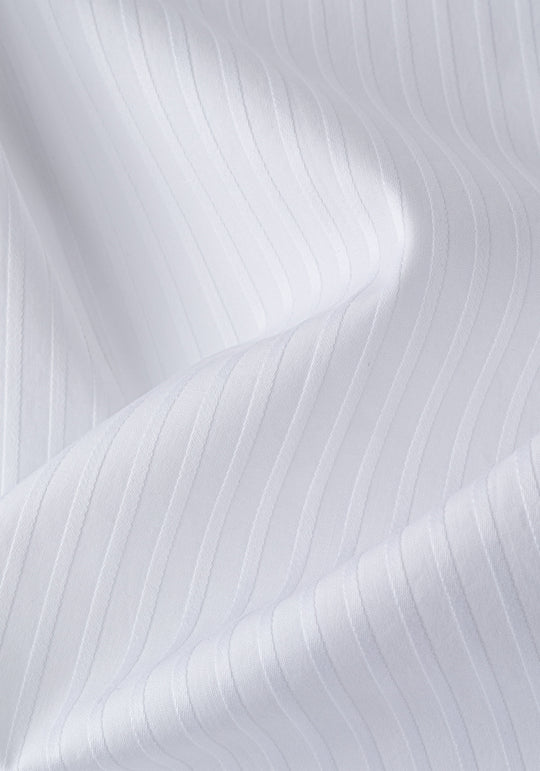 Feather White Stripe Washed Oxford Shirt