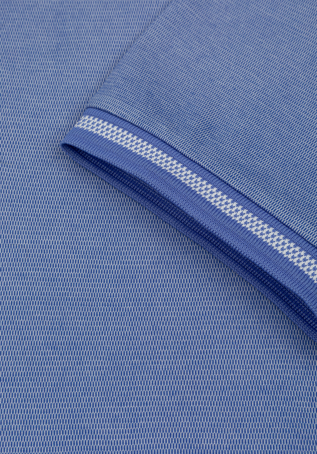 Coastal Blue Cotton Polo Shirt