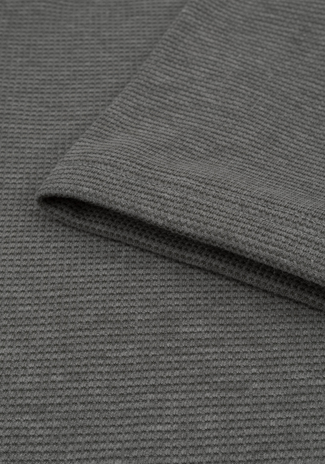 Muted Olive Waffle Polo Shirt