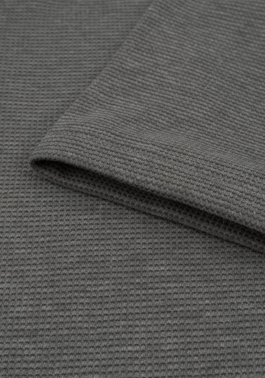 Muted Olive Waffle Polo Shirt