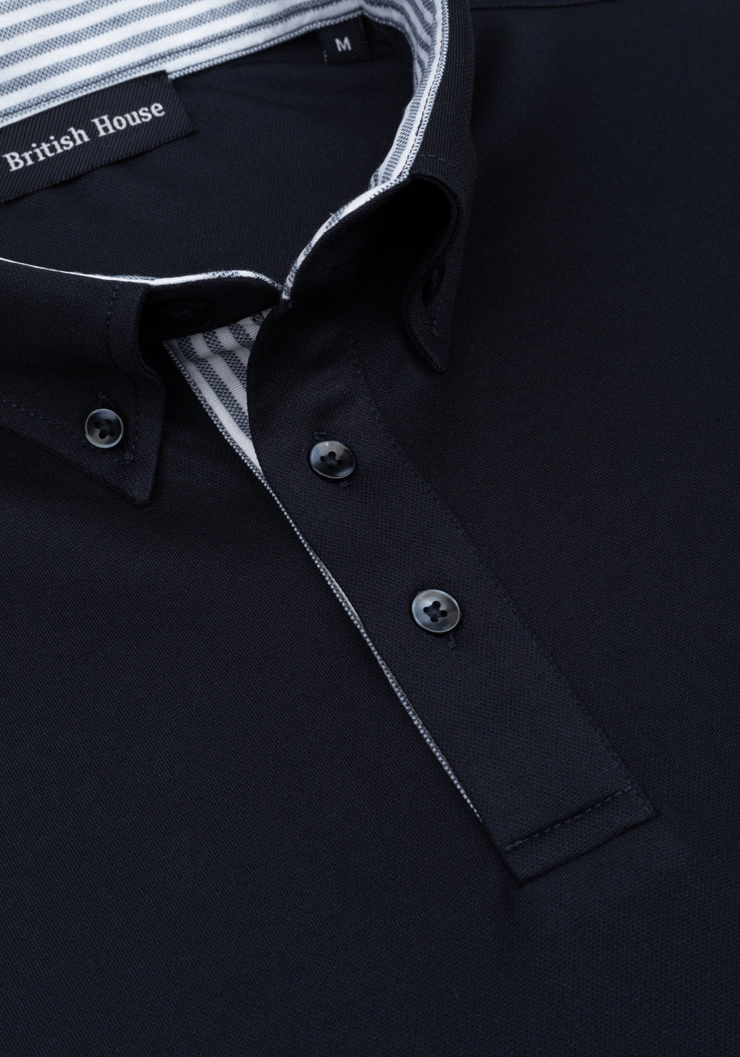 Midnight Navy Cotton Polo Shirt