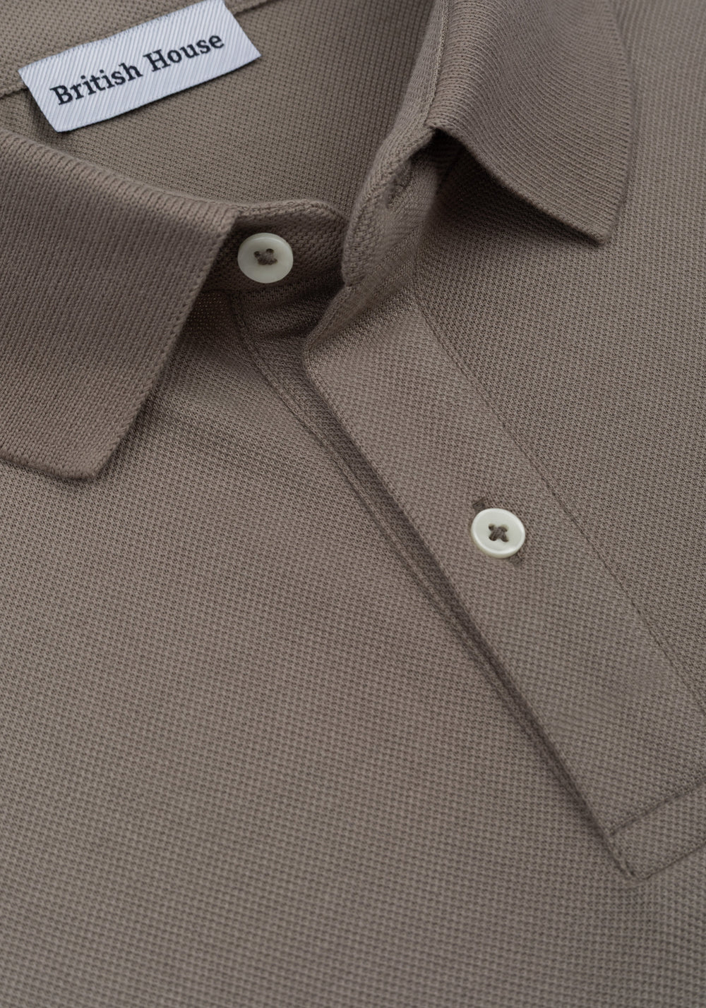Pear Beige Cotton Polo Shirt