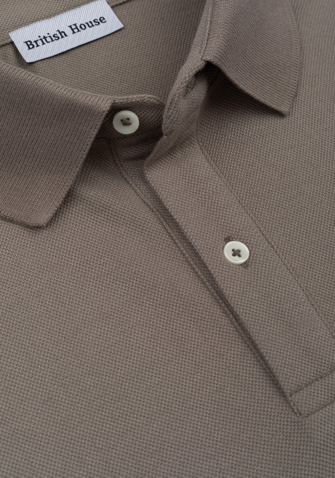 Pear Beige Cotton Polo Shirt