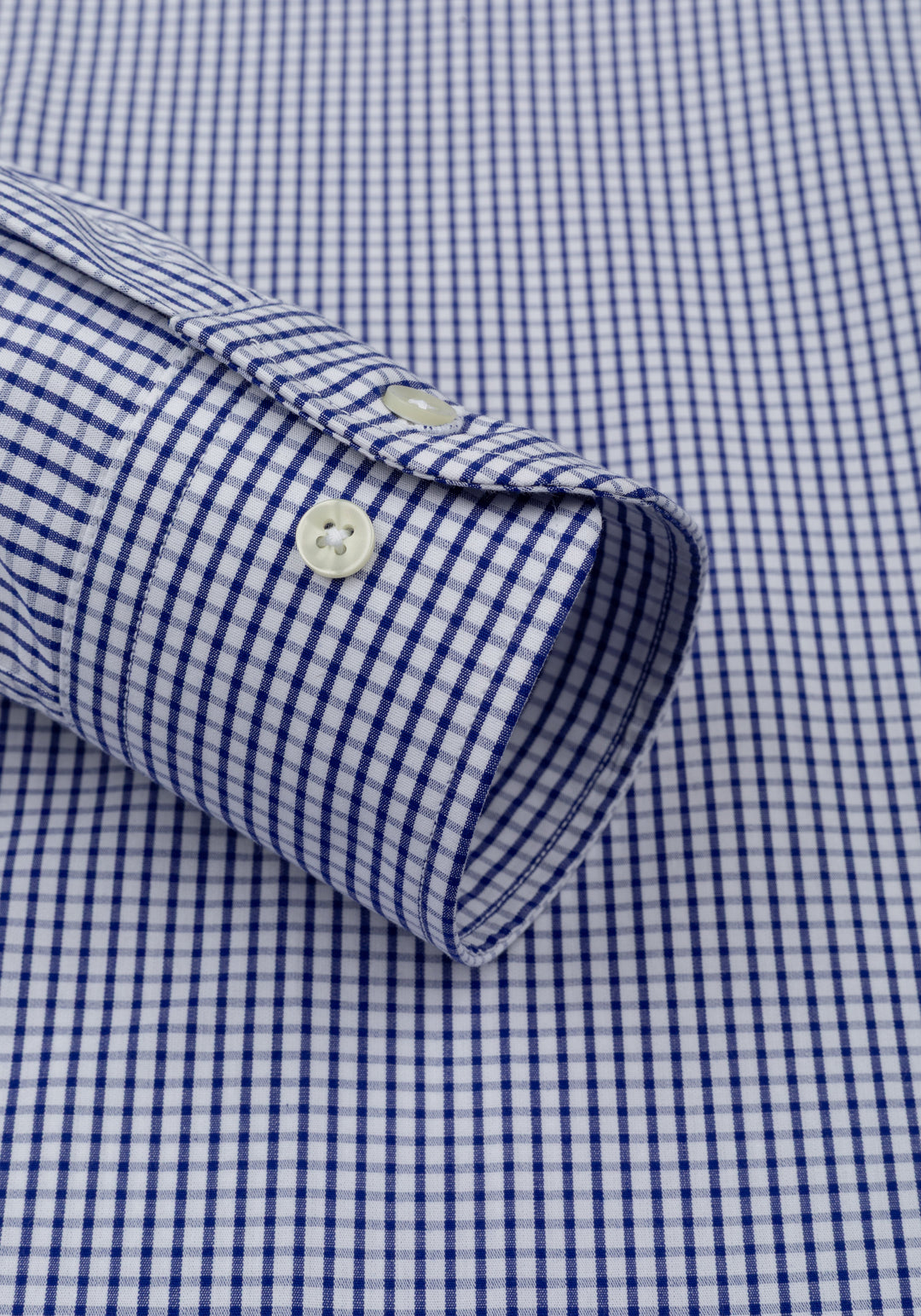 Classic Indigo Checked Poplin Shirt