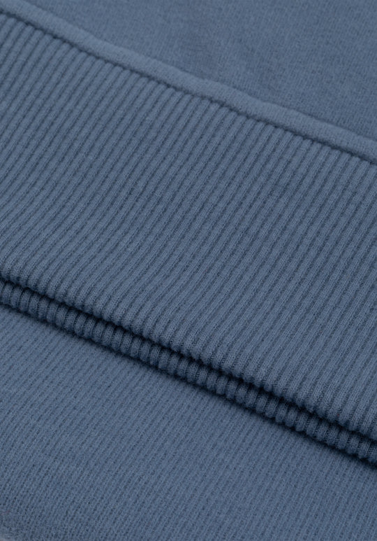 Slate Blue Cotton Sweatshirt