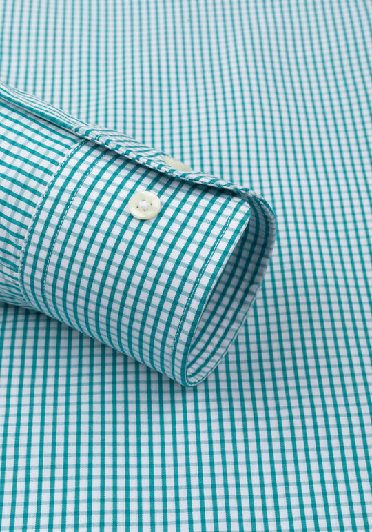 Capri Green Checked Poplin Shirt