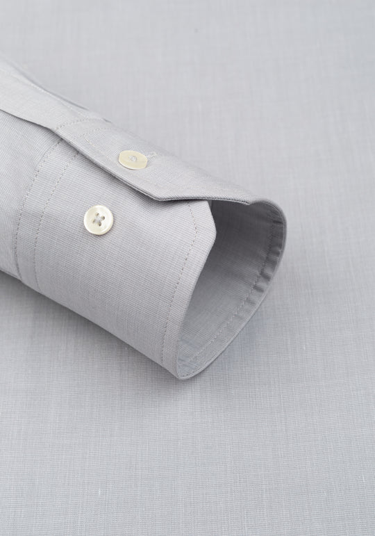 Moon Grey Poplin Shirt