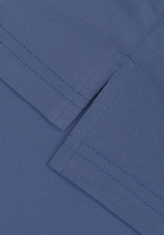 Slate Blue Soft Knit Polo Shirt