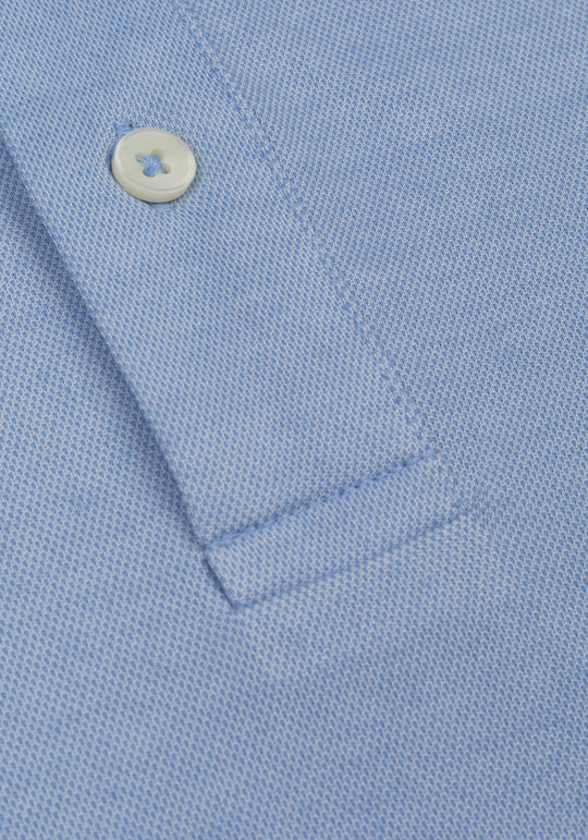 Baby Blue Cotton Polo Shirt
