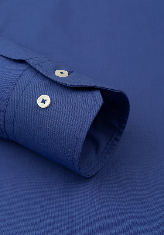 Slate Blue Poplin Shirt