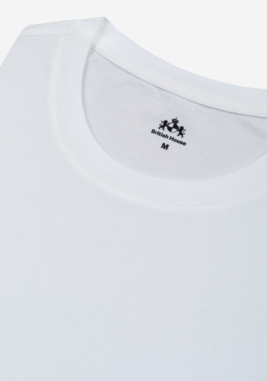 Pale White Cotton T-Shirt