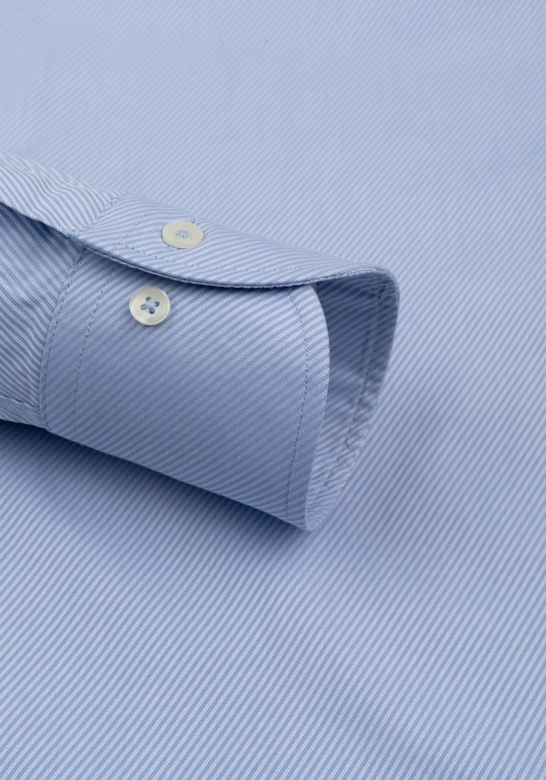 Glacial Blue Stripe Signature Twill Shirt