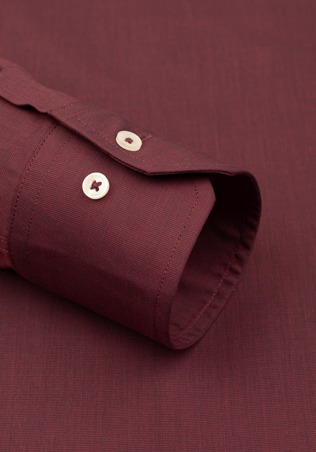 Dark Burgundy Poplin Shirt
