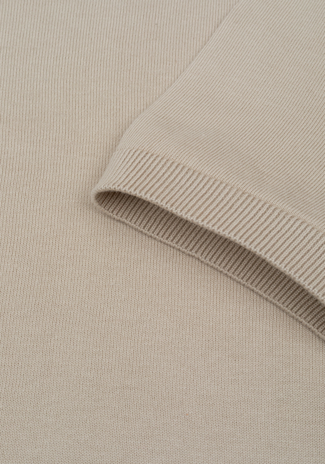 Clay Beige Knitted T-Shirt