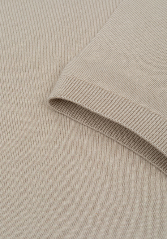 Clay Beige Knitted T-Shirt