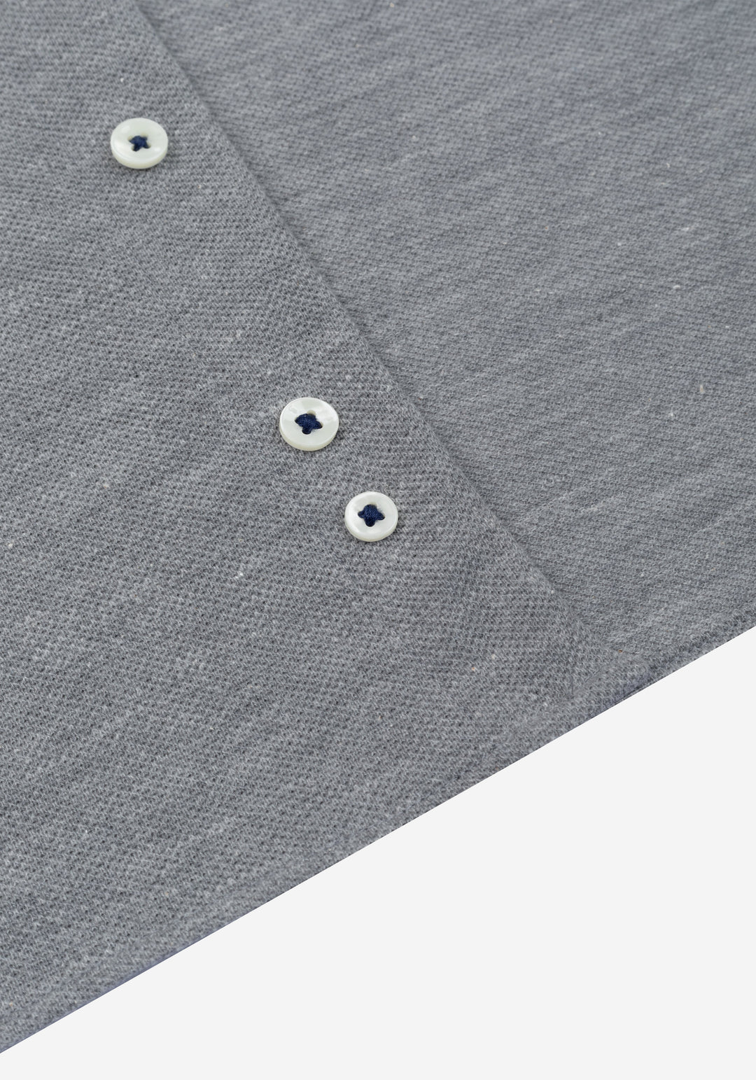 Powder Grey Piqué Shirt