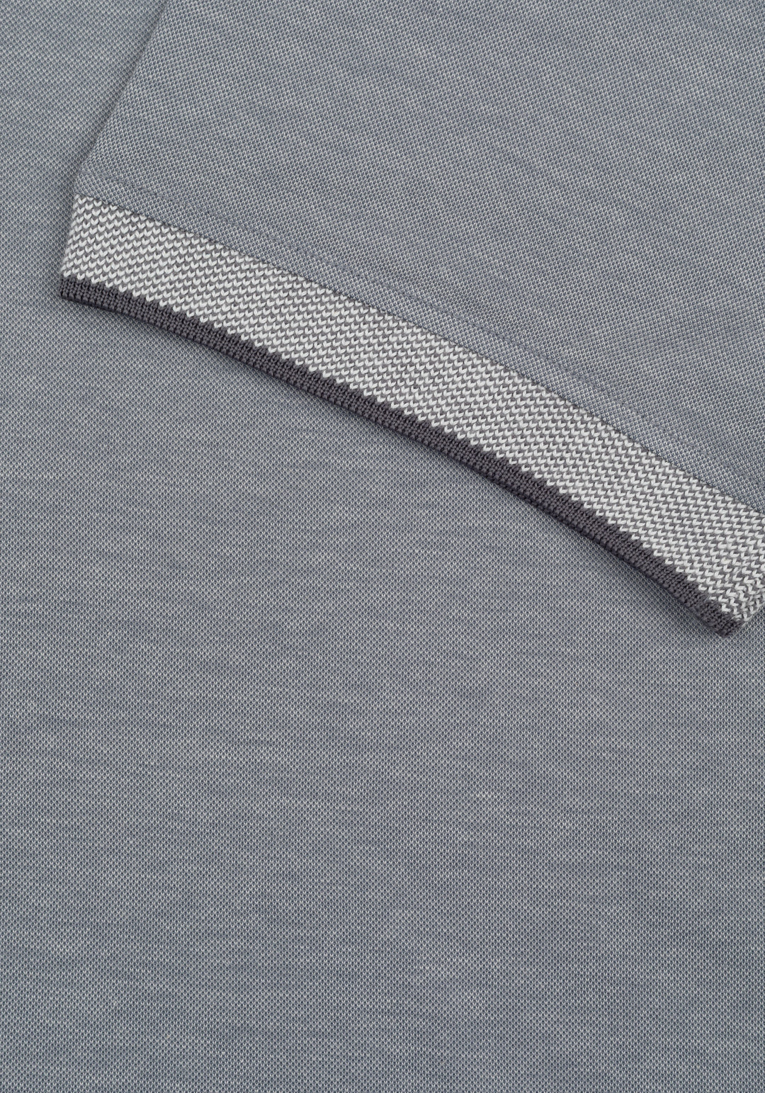 Stone Grey Cotton Polo Shirt