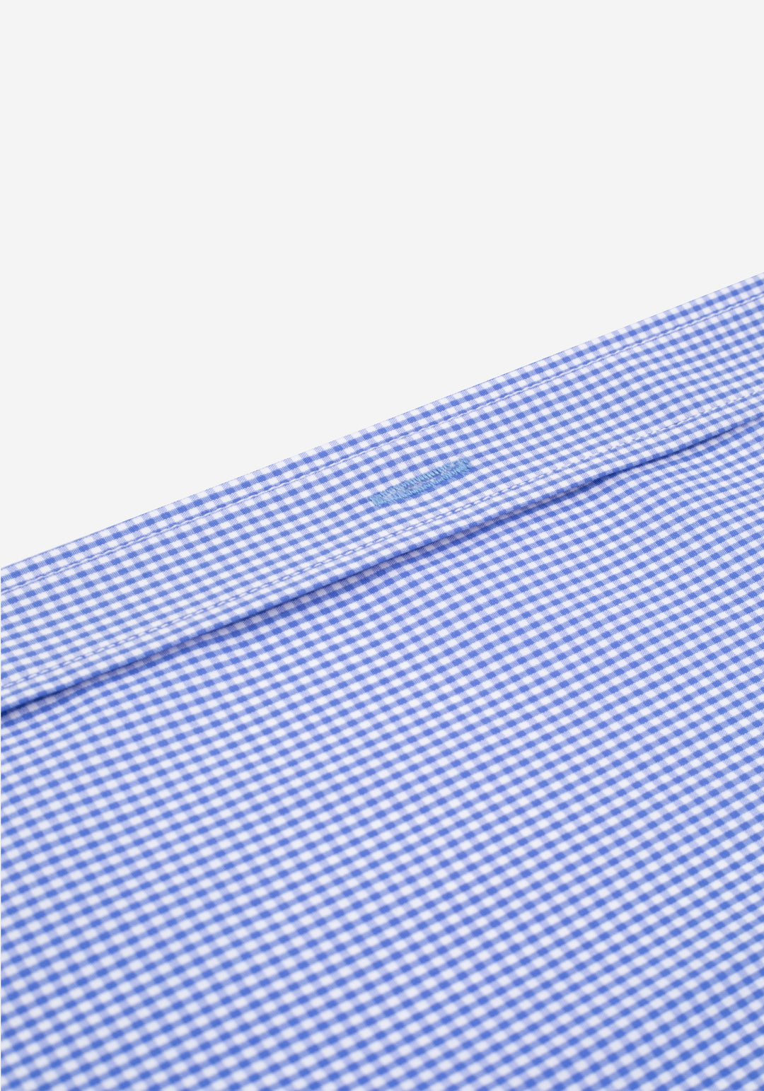 Majesty Blue Checked Cotton Lycra Shirt