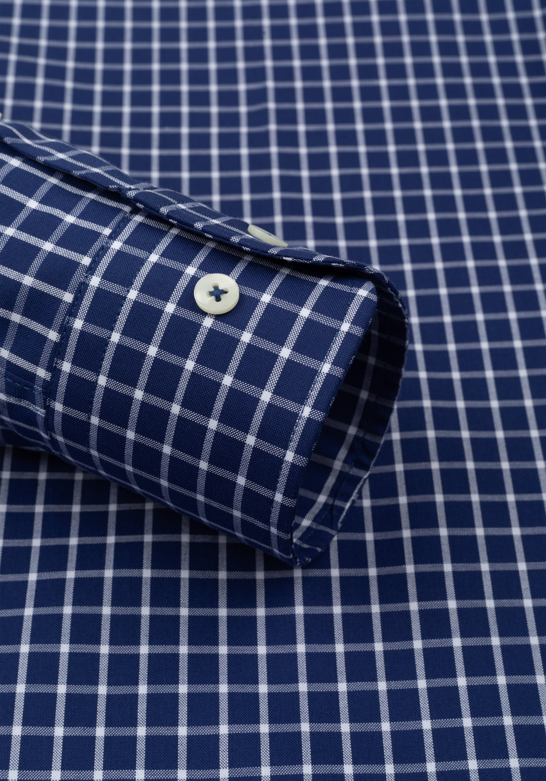 Windsor Navy Checked Poplin Shirt