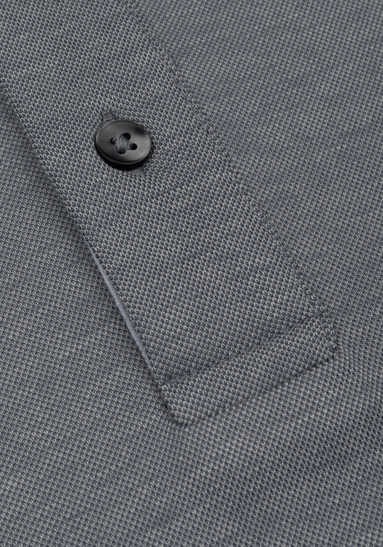 Light Grey Cotton Polo Shirt