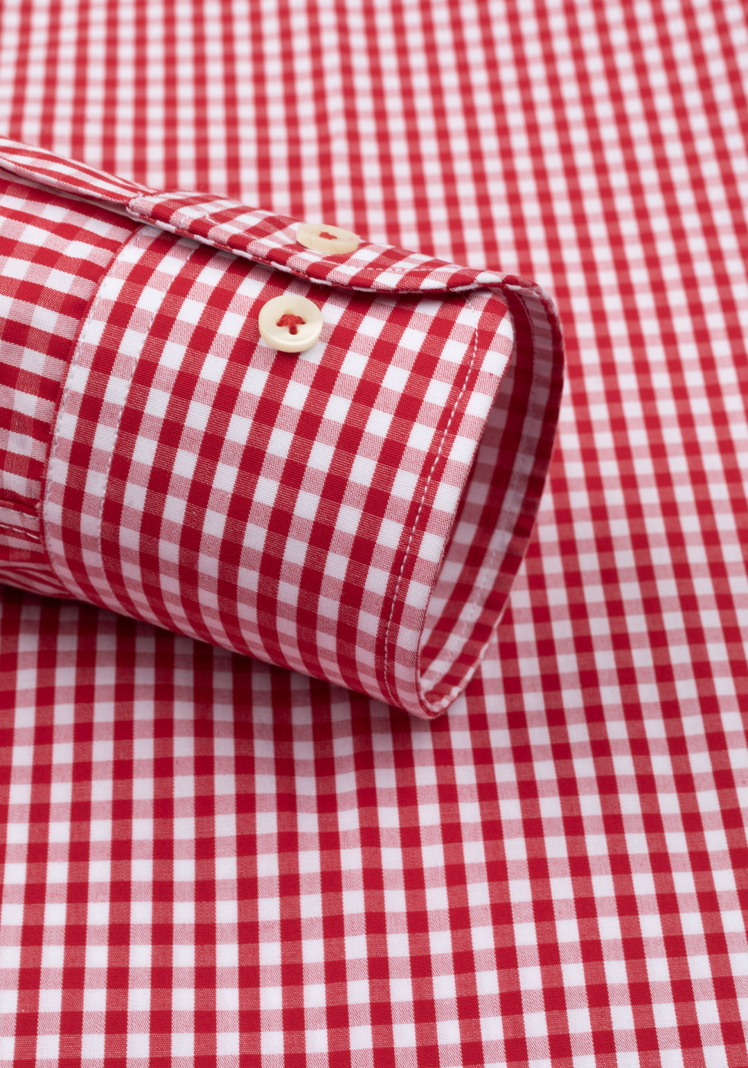 Cardinal Red Checked Poplin Shirt