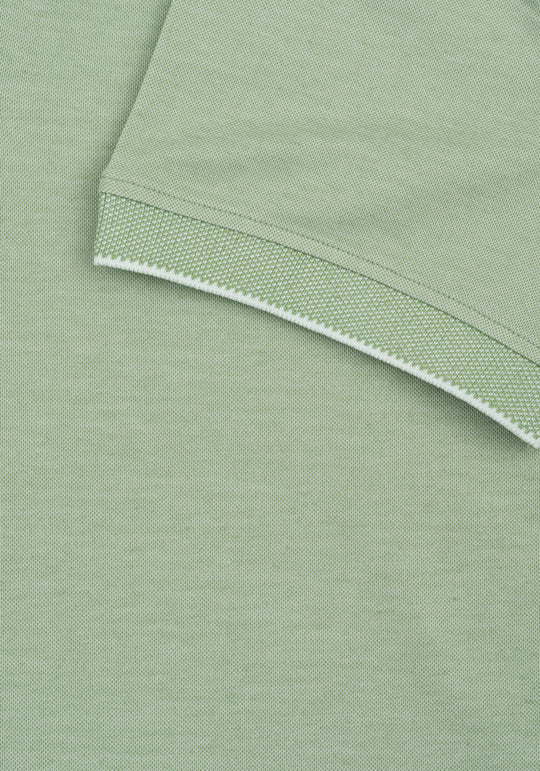 Sage Green Cotton Polo Shirt