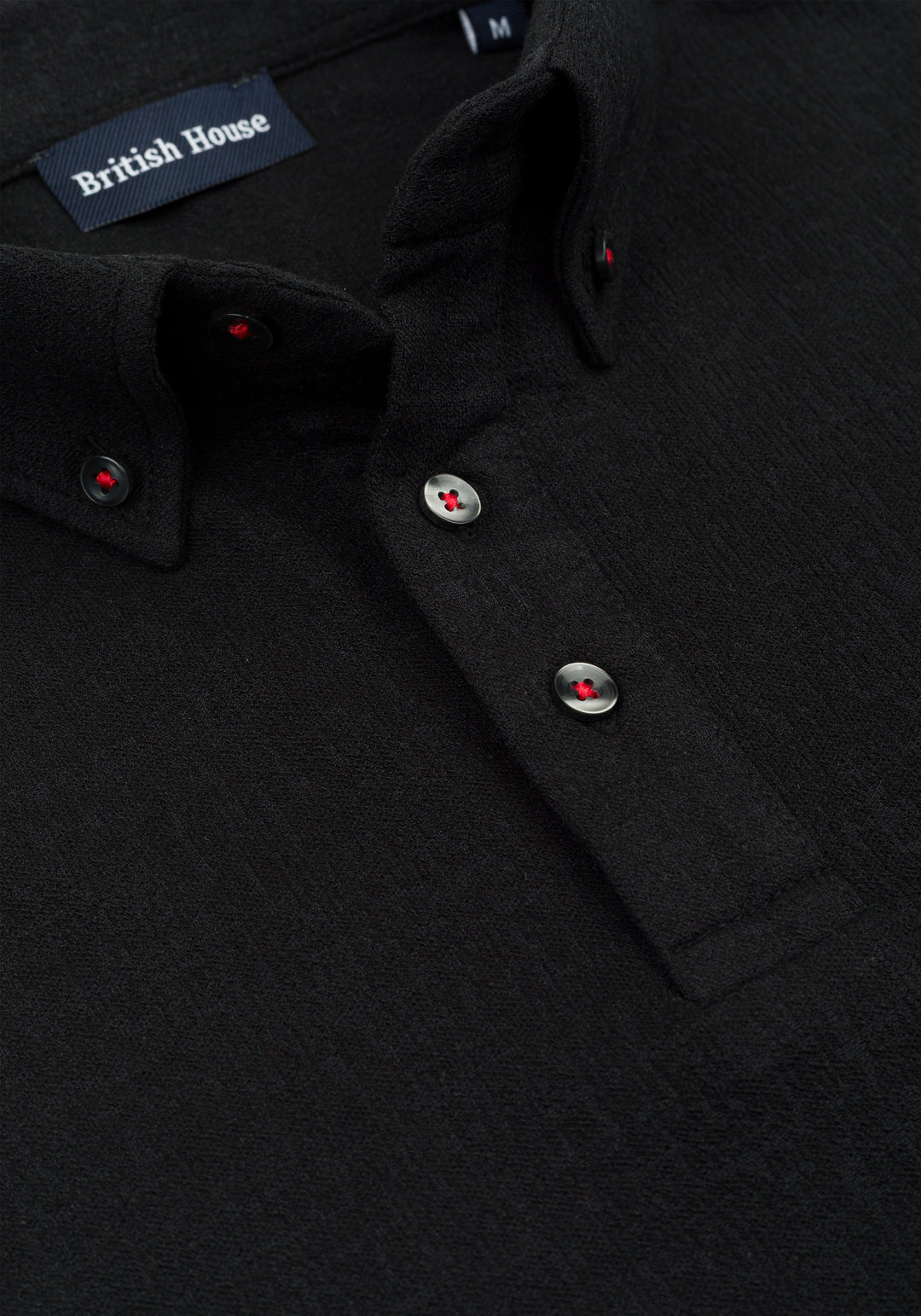 Eclipse Black Jacquard Polo Shirt