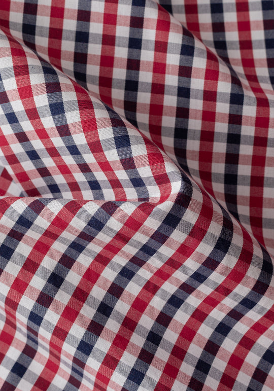 Currant Red Checked Oxford Shirt