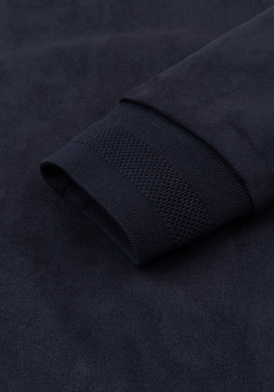 Midnight Navy Suede Jacket