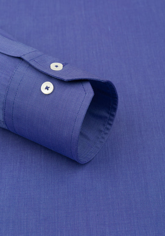Indigo Blue Poplin Shirt