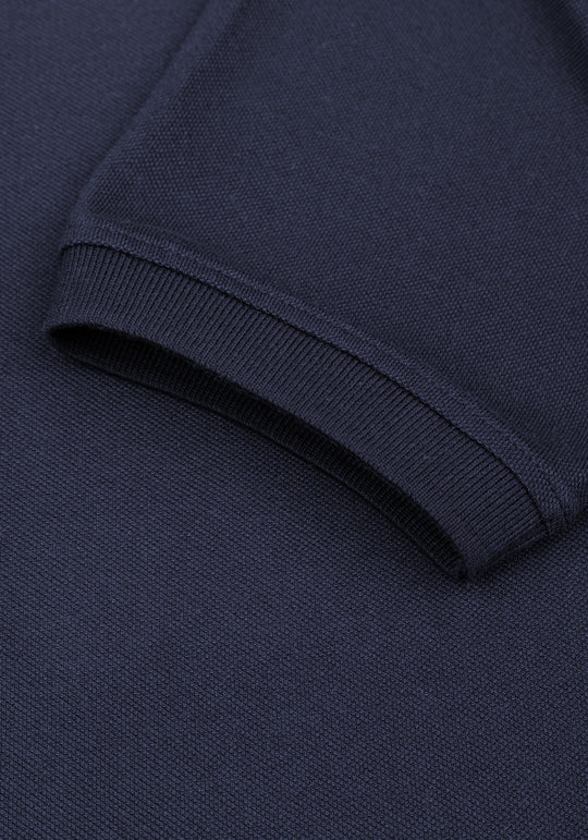 Midnight Navy Cotton Polo Shirt