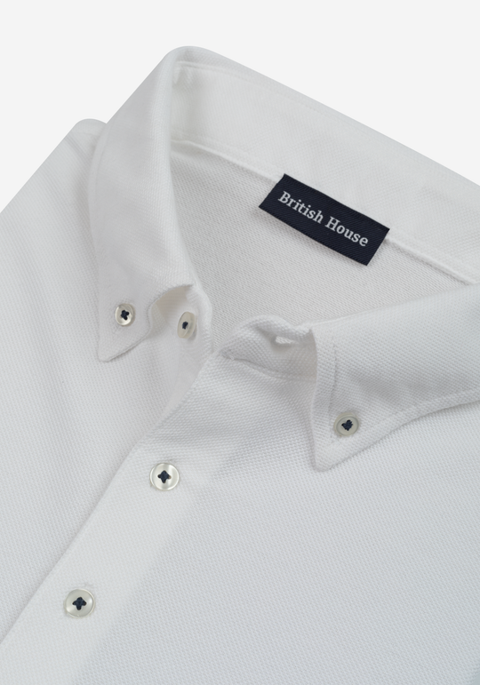 Dune White Cotton Polo Shirt