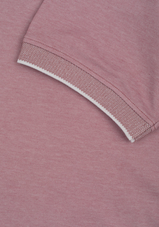Muted Rose Cotton Polo Shirt