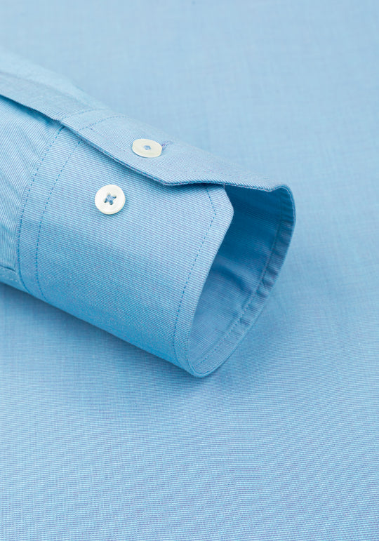 Clear Blue Poplin Shirt