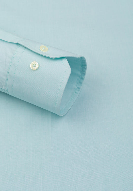 Pastel Aqua Poplin Shirt