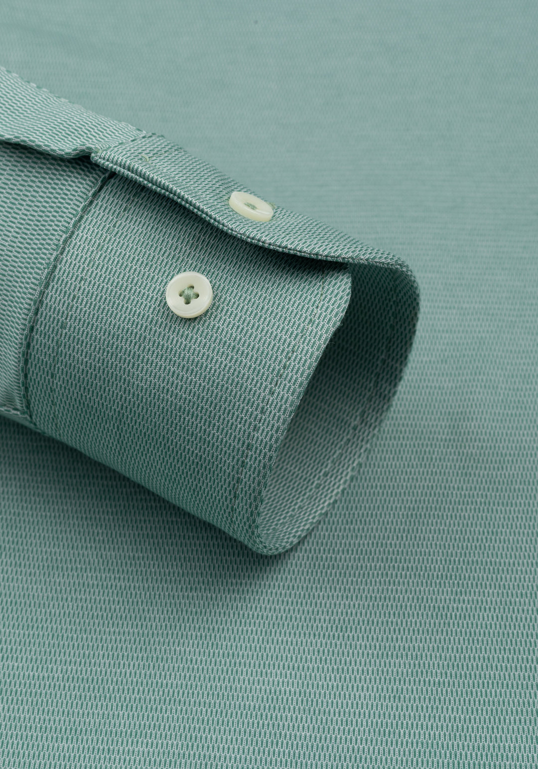 Mist Green Knitted 4-Way Stretch Shirt