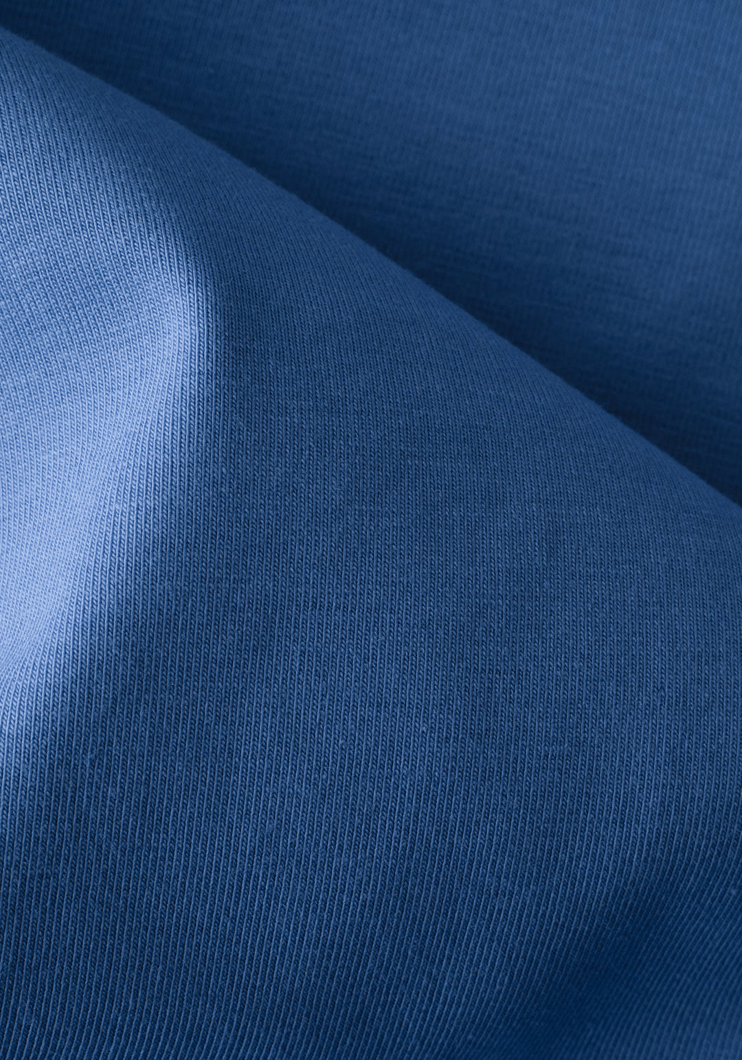 Warm Blue Cotton Undershirt - Long Sleeve
