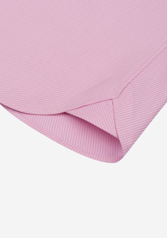 Bloom Pink Stripe Signature Twill Shirt