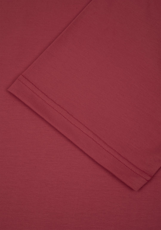 Terra Red Mercerized Single Jersey
