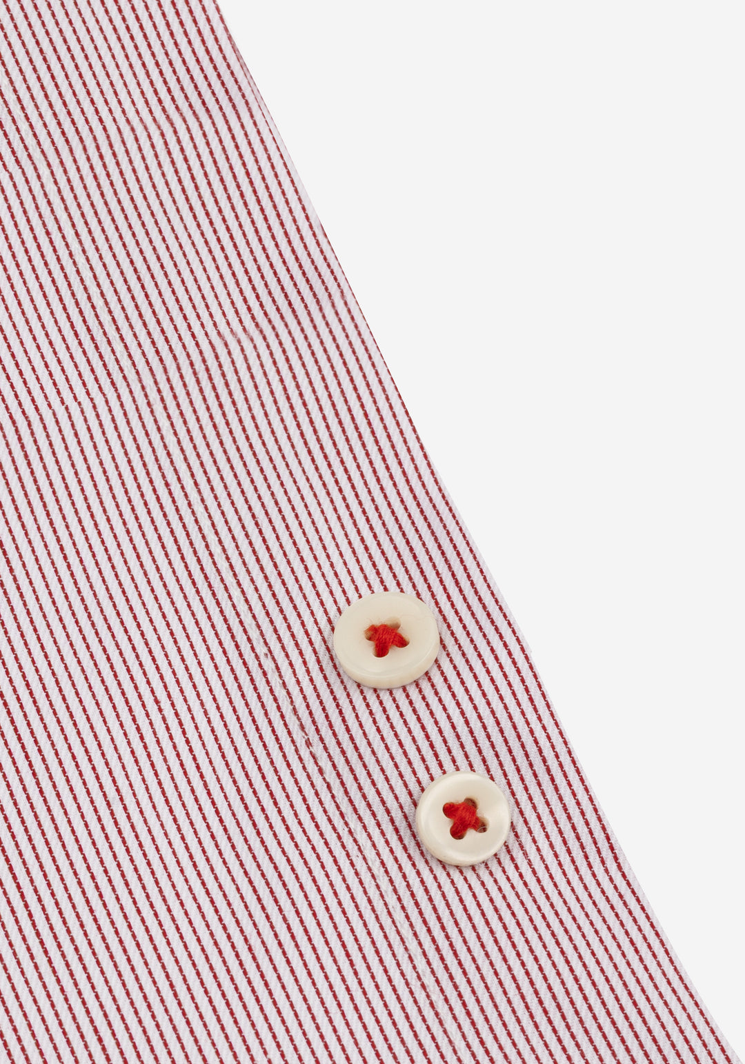 Crimson Red Stripe Signature Twill Shirt