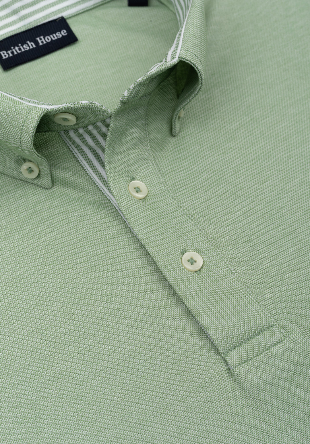 Verdant Green Cotton Polo Shirt