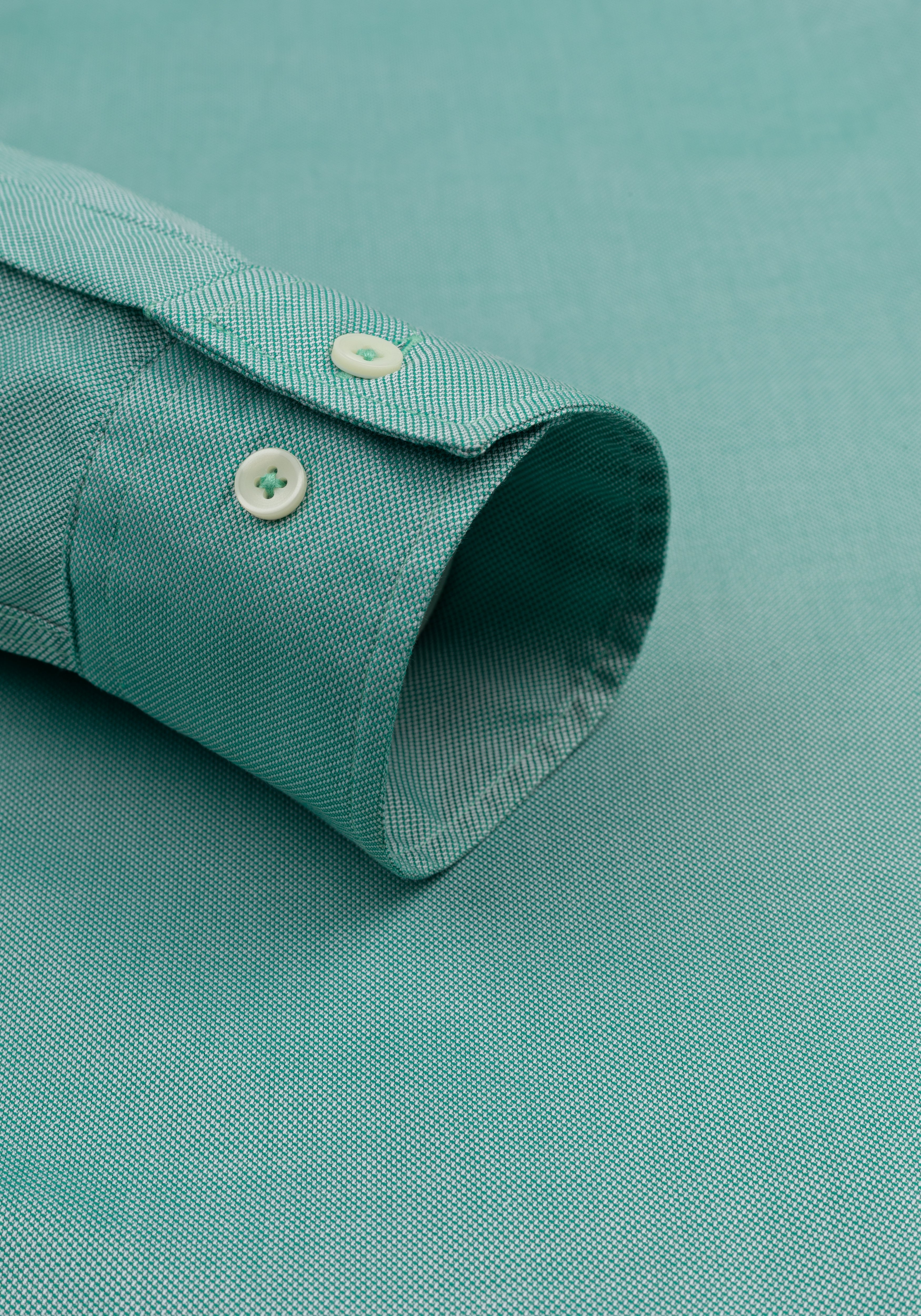 Arctic Green Washed Oxford Shirt