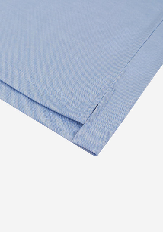 Powder Blue Cotton Polo Shirt