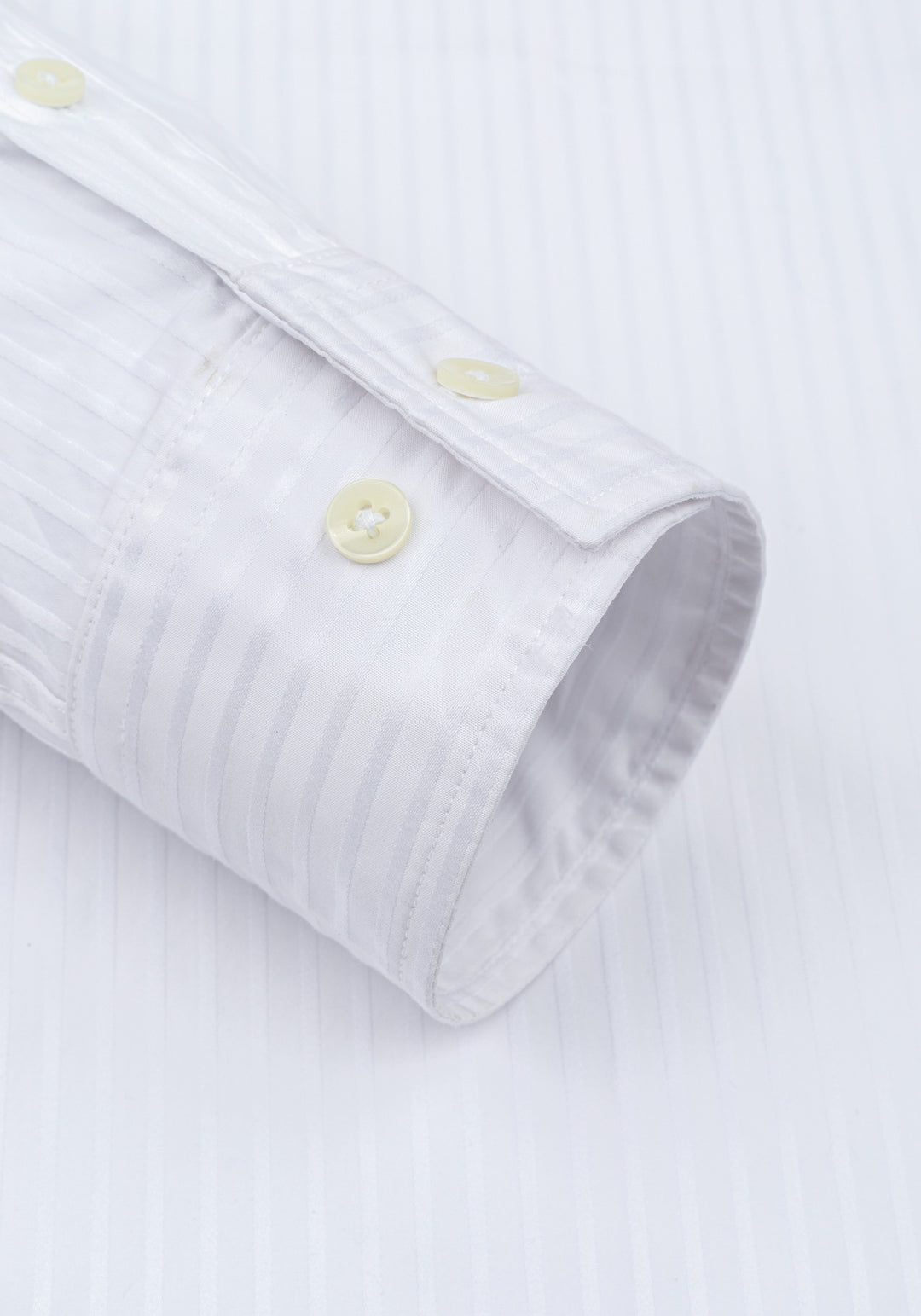 Feather White Stripe Washed Oxford Shirt